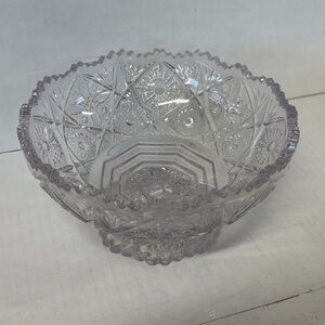 Elegant Clear Glass Compote Bowl
